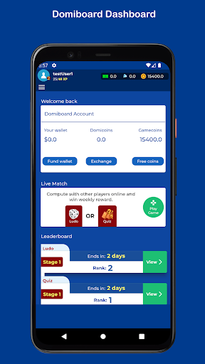 Android application Domiboard screenshort