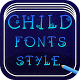 Child Fonts Style Free icon