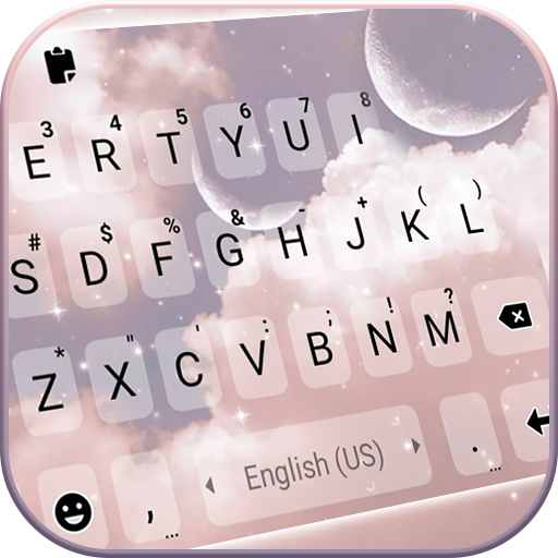 Starry Moon Sky Keyboard Backg logo