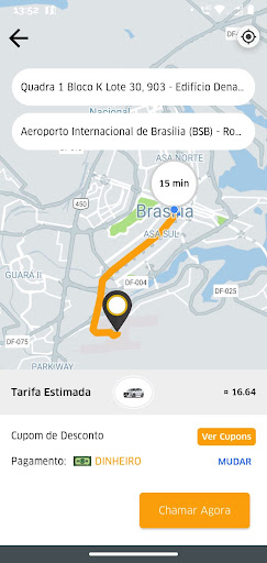 Android application 21Driver - Passageiro screenshort