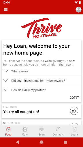 Screenshot of iThrive Mobile App