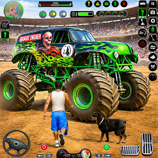 Monster Truck Demolition Stunt