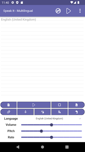 Android application Speak It - Multilingual screenshort