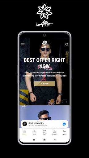 Android application Attire screenshort