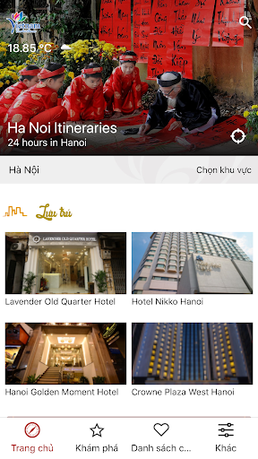 Android application VietNamGo screenshort