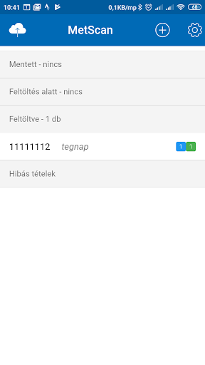 Android application MetScan screenshort