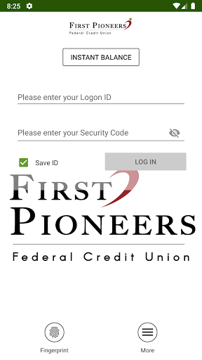 First Pioneers FCU Screen 2