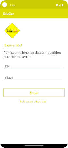 Android application EduCar screenshort