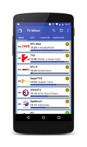 Android application Tv Műsor screenshort