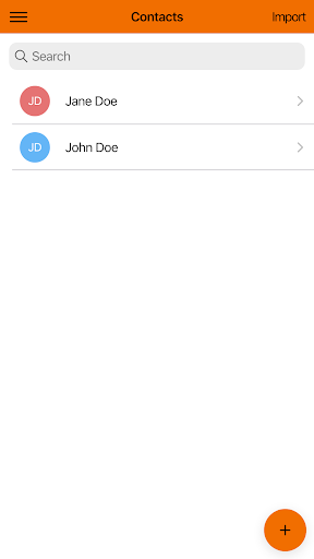 Android application voip2text screenshort