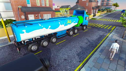 Android application Milk Tanker - US Truck Games screenshort