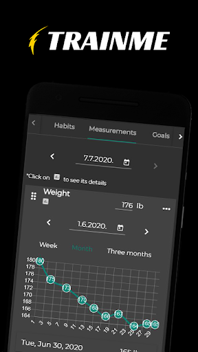 Android application TrainMe Online screenshort