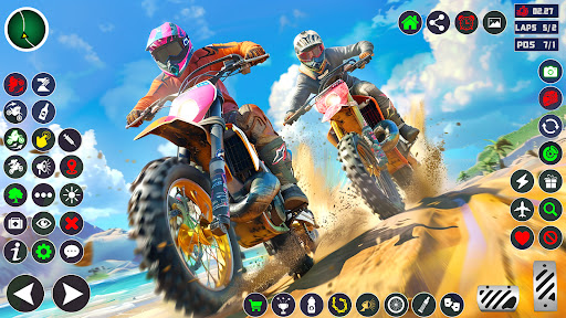 Android application Motocross Dirt Bike Race Games screenshort
