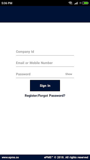 Android application ePMS Procurement screenshort