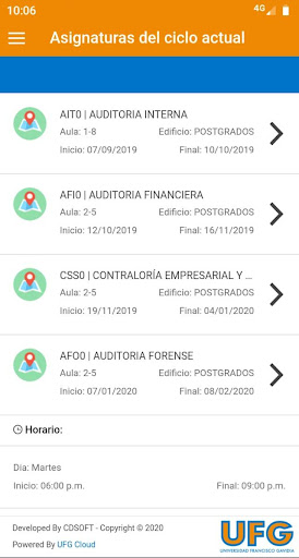 Postgrados UFG Screen 3