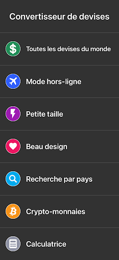 Aperçu de l'application