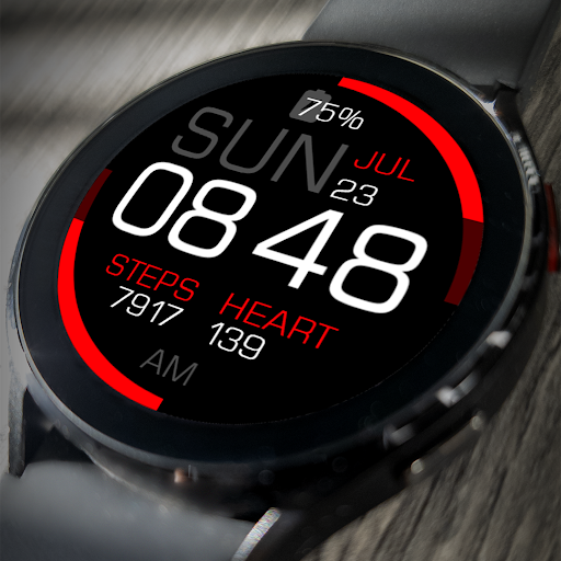 Android application Key080 Artistic Watch Face screenshort