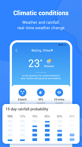 Screenshot of Weather forecast-Live monitor