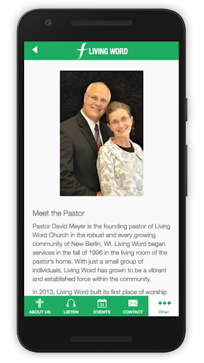 Android application Living Word Apostolic Church screenshort