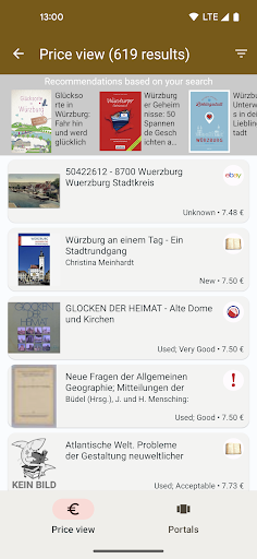 Buchhai - Metasearch engine Screen 2