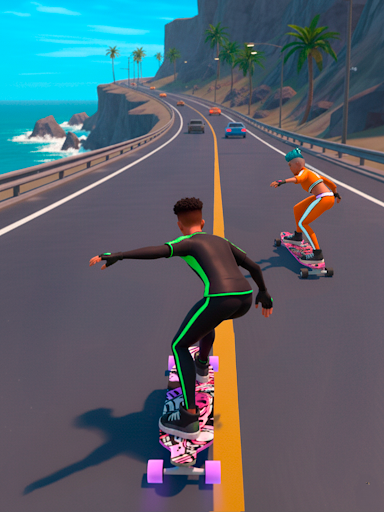 Downhill Skate Race screenshot 16
