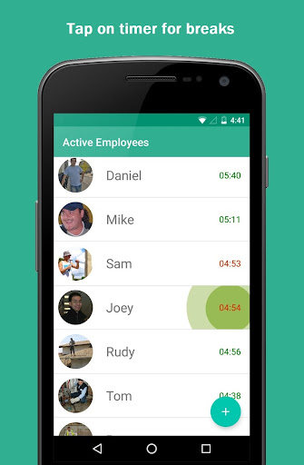 Simple Time Clock Screen 2