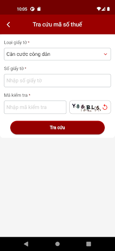 eTax Mobile Screen 2