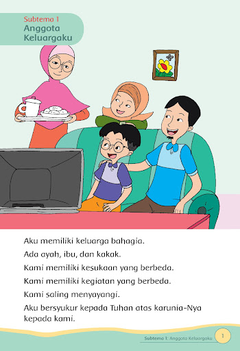 Buku Kelas 1 Tema 4 K13 Screen 3