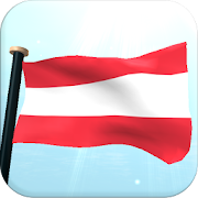 Austria Flag 3D Free Wallpaper