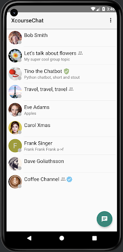 Xcourse Chat Screen 2