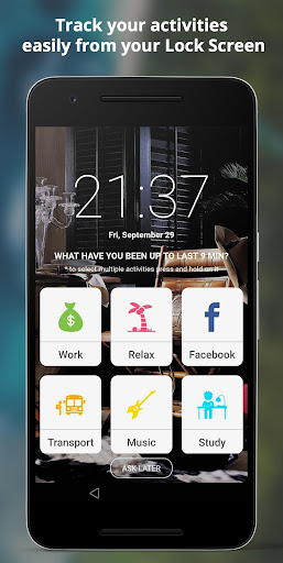 Android application SelfM - Time Tracker screenshort