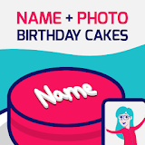 Birthday Cake With Name And Photo 🎂 icon