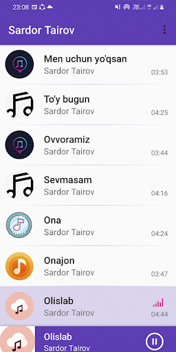 Android application Sardor Tairov screenshort