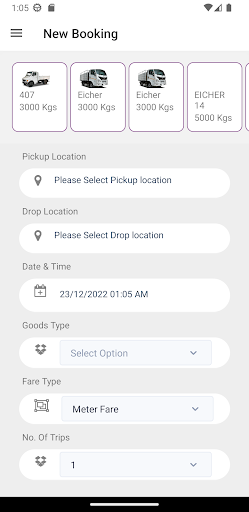 TruckTaxi Screen 2