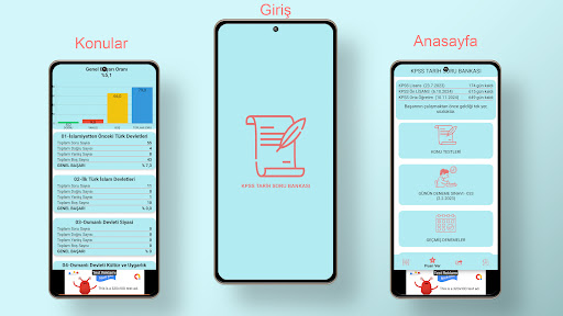Android application KPSS TARİH SORU BANKASI screenshort