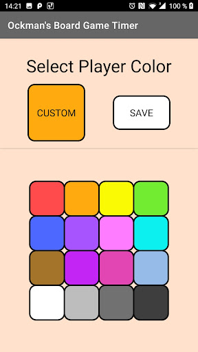 Ockmans Board Game Timer Screen 2
