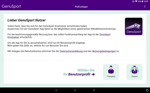 Android application GenuSport screenshort