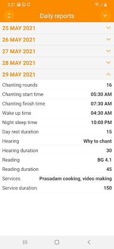 iFollowUp | Sadhana Sharing Screen 3