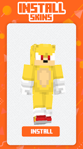 Captura de Pantalla 4 Sonic Skin For Minecraft android