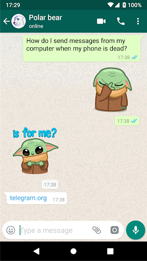 Baby Yoda Stickers Screen 2