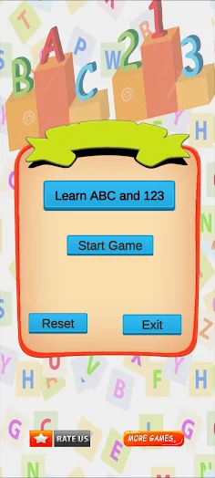 ABC and 123 learn & play game - Screenshot 1