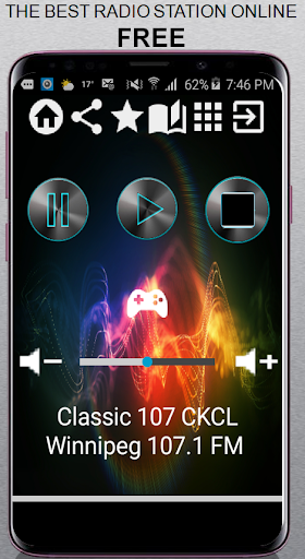 Android application Classic 107 CKCL Winnipeg 107. screenshort