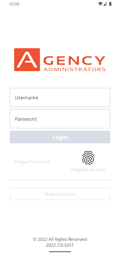 Android application Agency Administrators Online screenshort