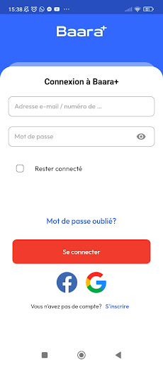 Android application BaaraPlus screenshort