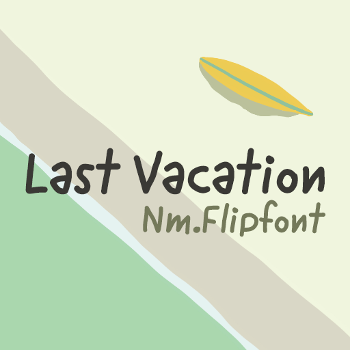 NmLastVacation™ Latin FlipFont logo