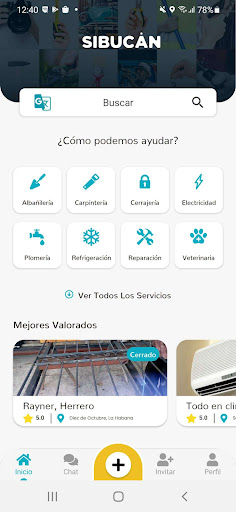 Android application SIBUCÁN screenshort
