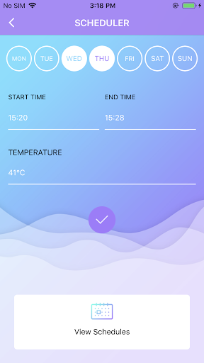Android application Standard Droid Water Heater screenshort