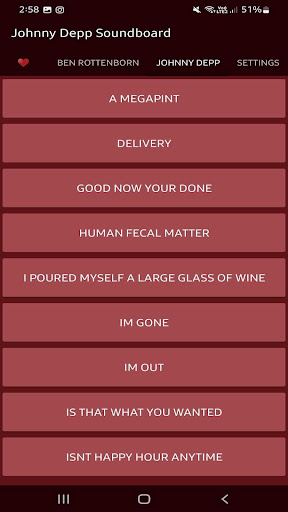 Johnny Depp Trial Soundboard Screen 3