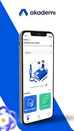 Android application Akademi - ECAT, BCAT, SAT Prep screenshort