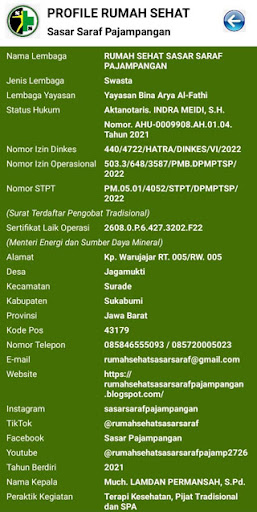 Rumah Sehat Sasar Saraf Screen 2